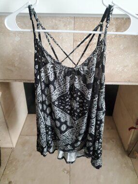 Maurices lattice back tank top